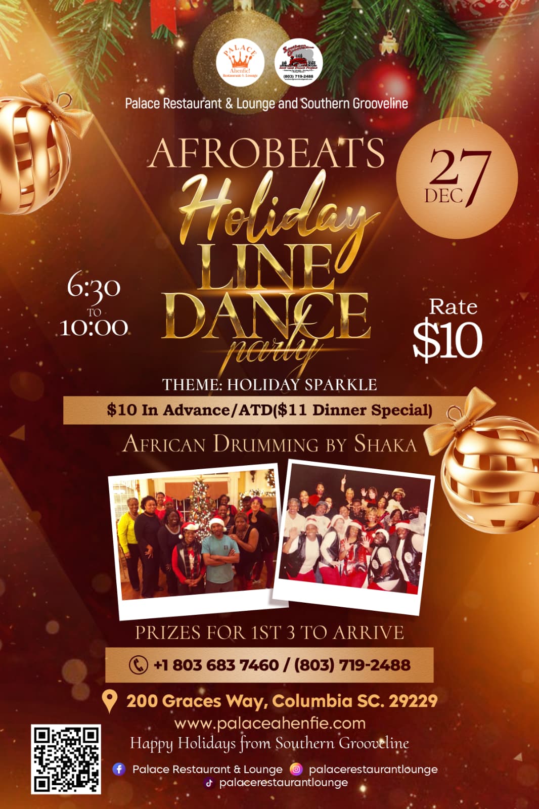 ✨Afrobeats Holiday Line Dance Party